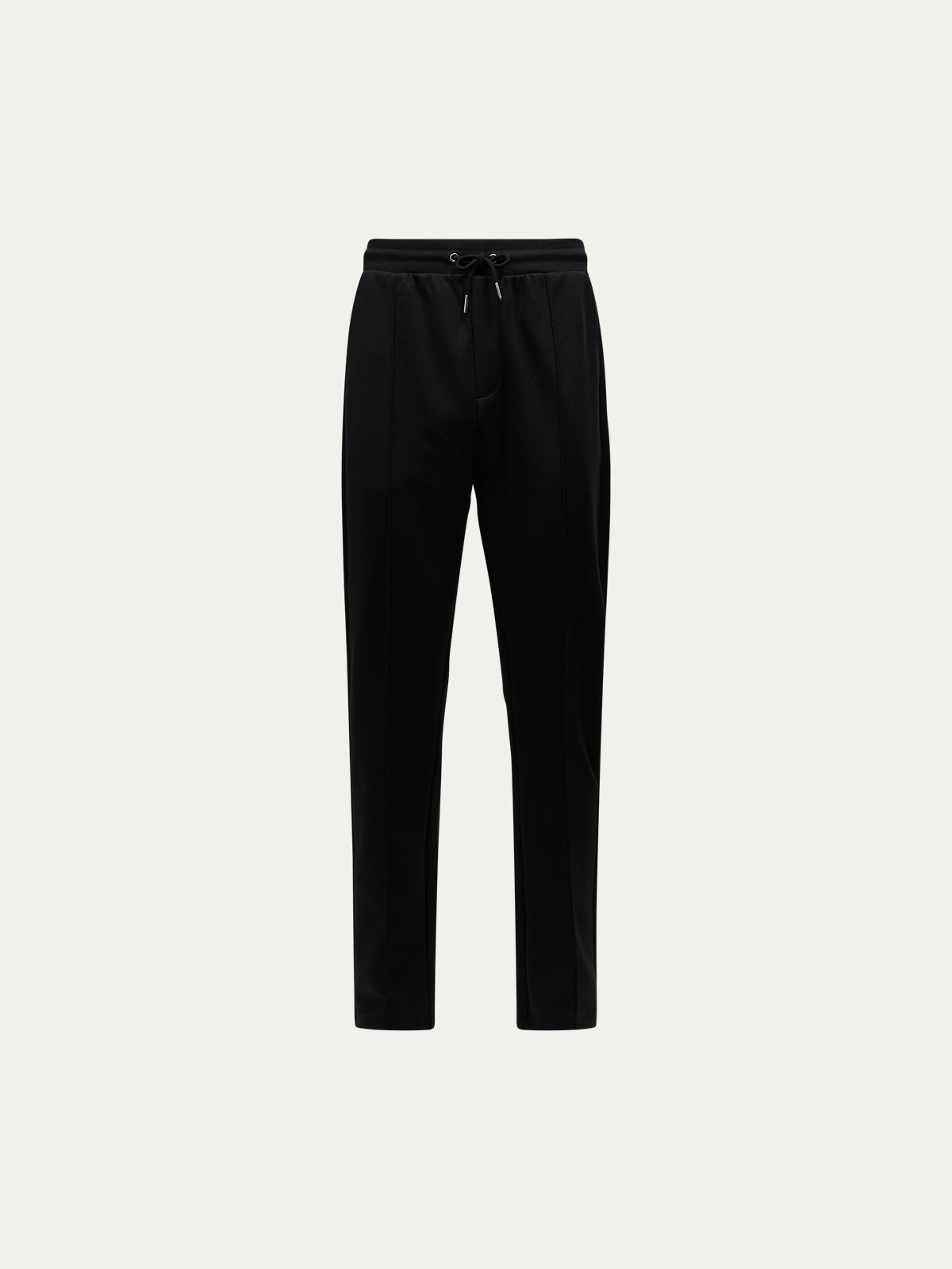 Black Jersey Interlock Jogger Pants for Casual Wear and Comfort