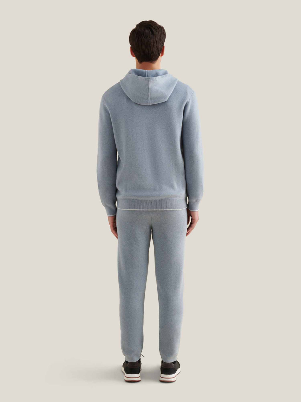 Blue Blizzard Knit Jogger Pants for Comfortable Casual Wear