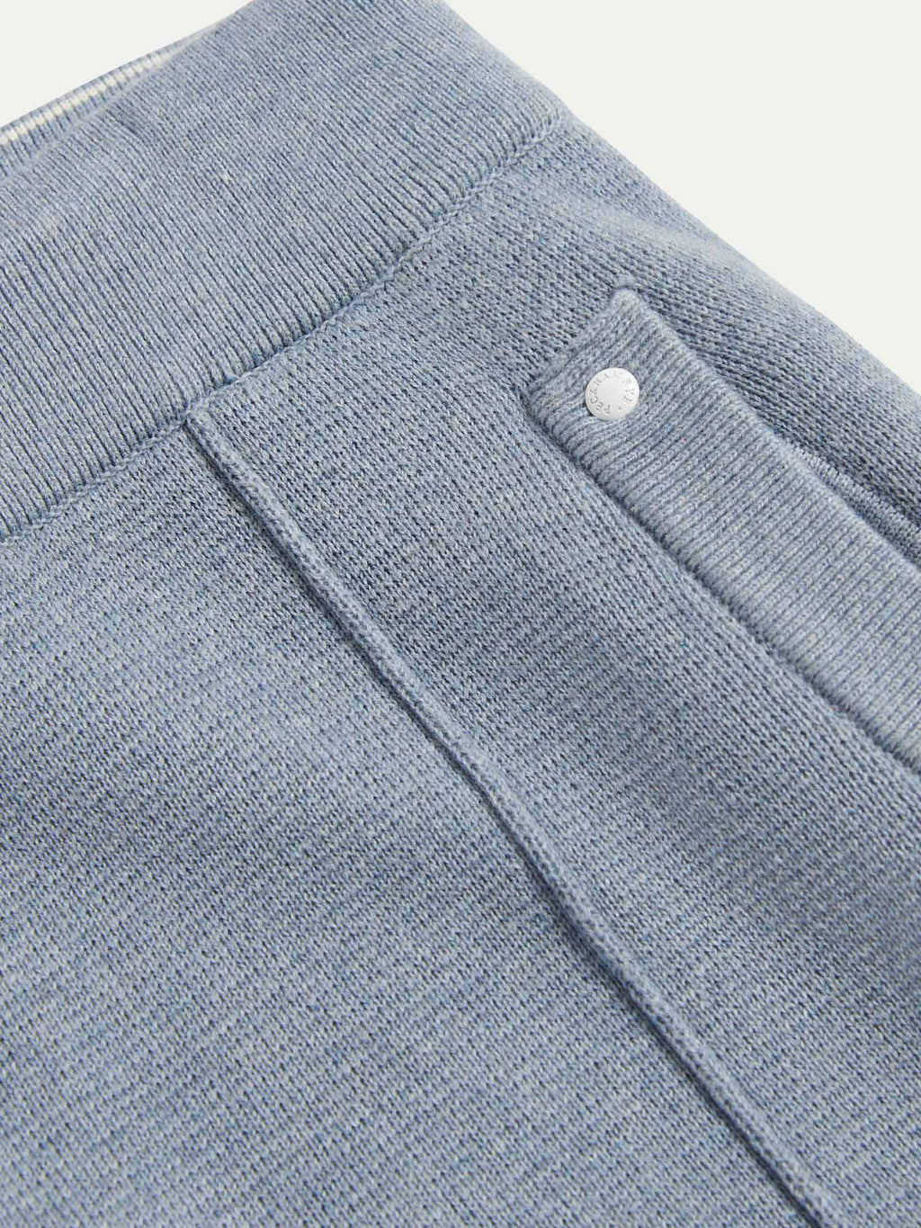 Blue Blizzard Knit Jogger Pants for Comfortable Casual Wear