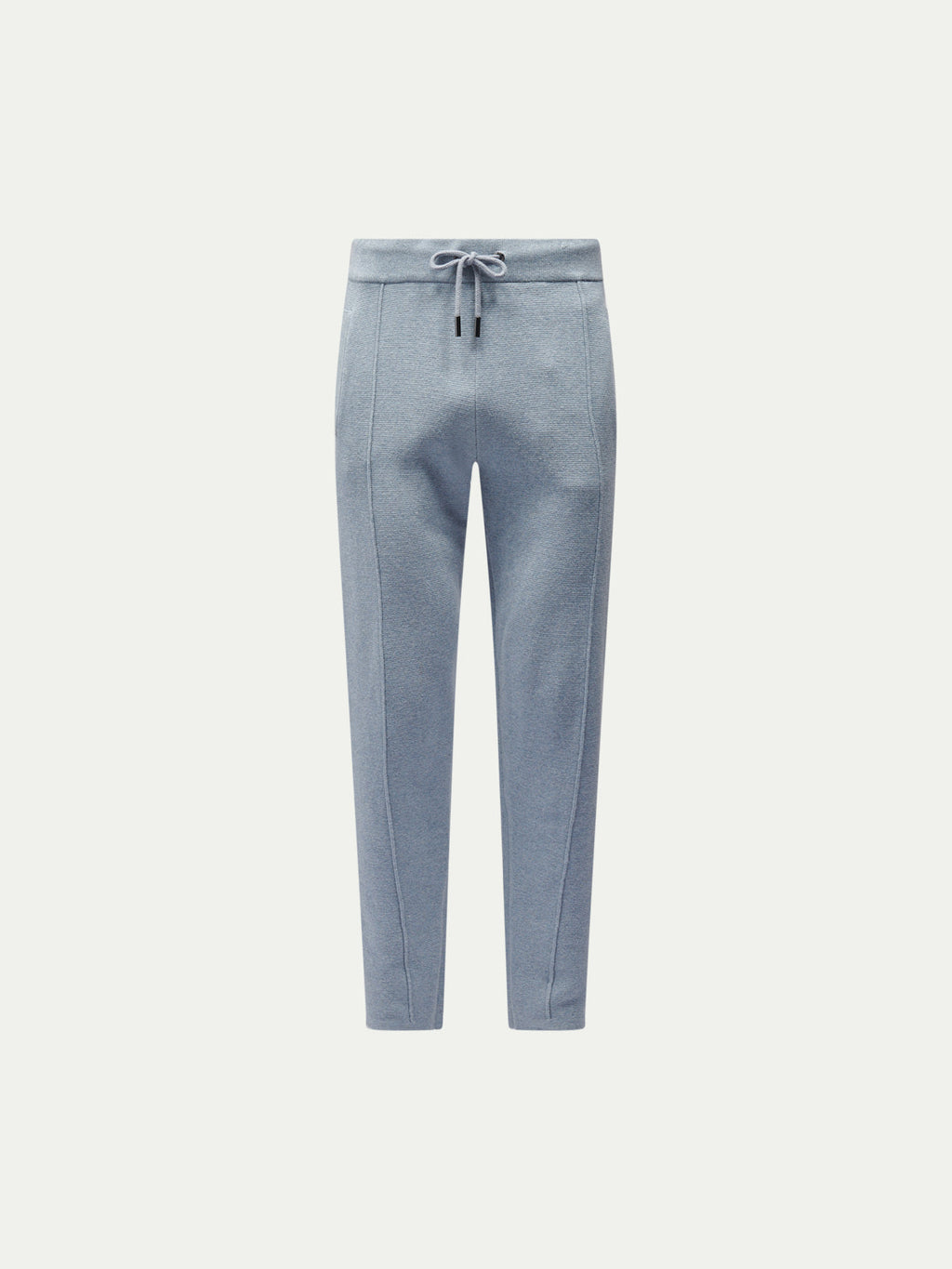 Blue Blizzard Knit Jogger Pants for Comfortable Casual Wear