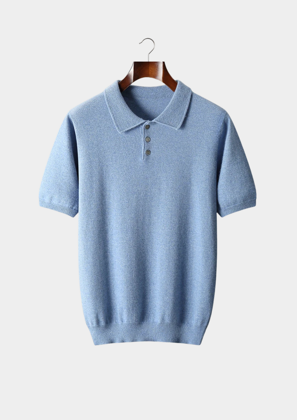 Cashmere Polo Shirt for Men - Classic Fit - 100% Soft Cashmere - Casual Wear