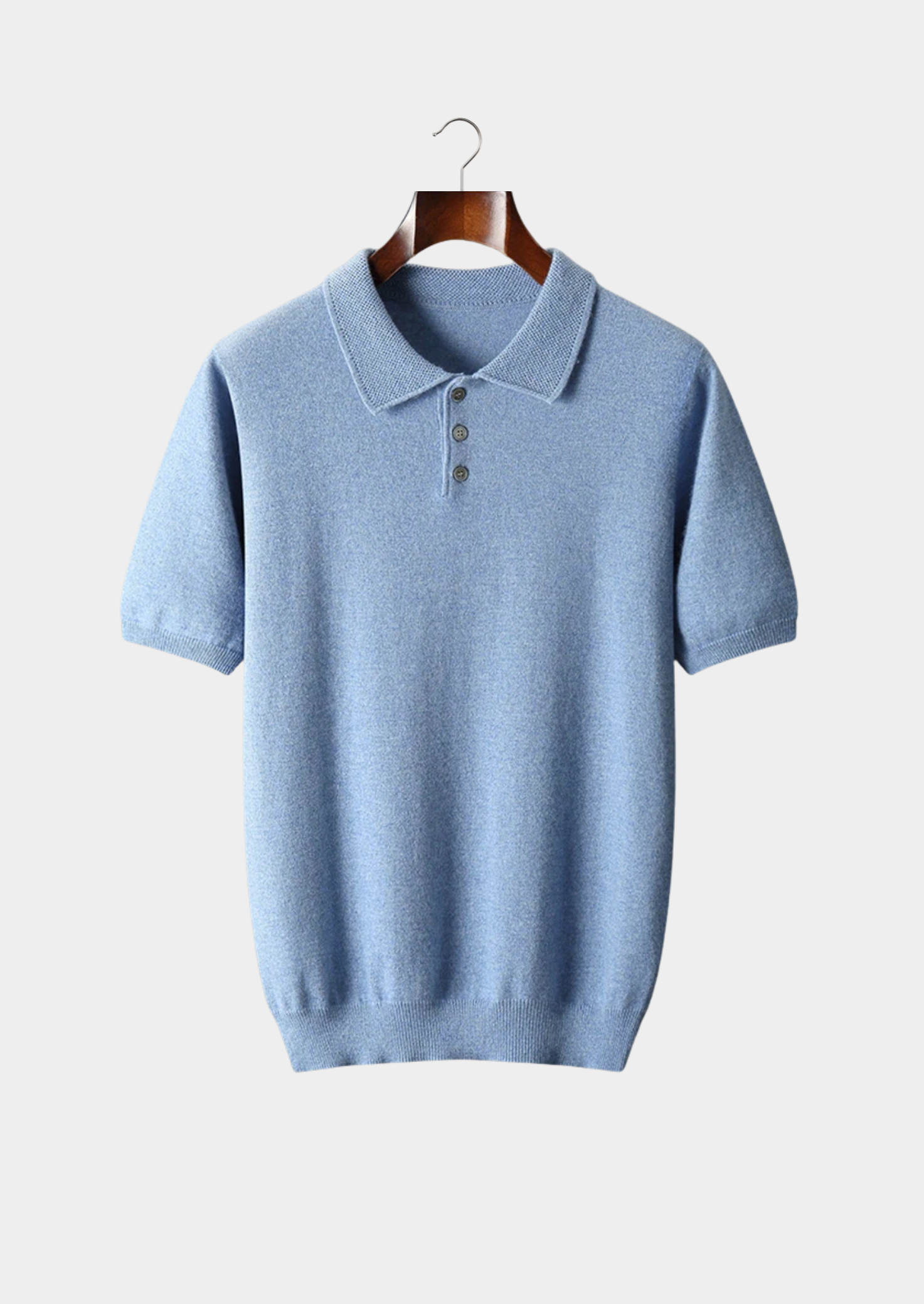 Cashmere Polo Shirt for Men - Classic Fit - 100% Soft Cashmere - Casual Wear