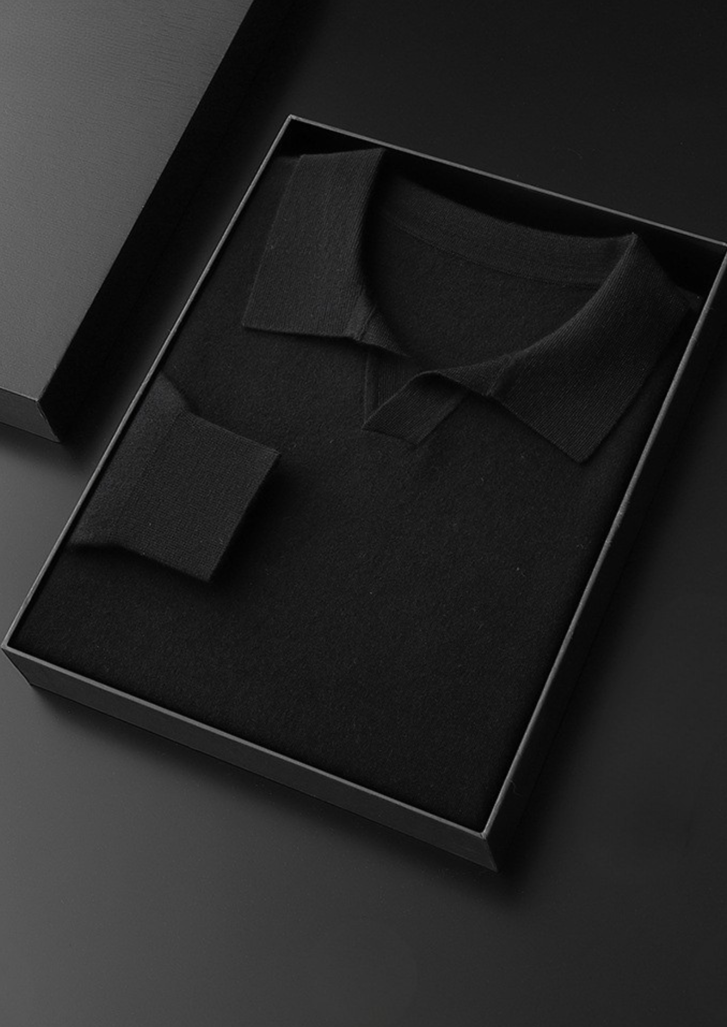 Cashmere Polo Sweater - Buttonless Design for Casual Wear - 100% Cashmere
