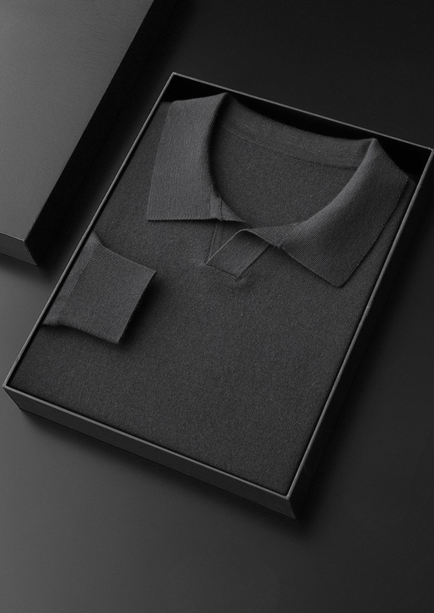 Cashmere Polo Sweater - Buttonless Design for Casual Wear - 100% Cashmere