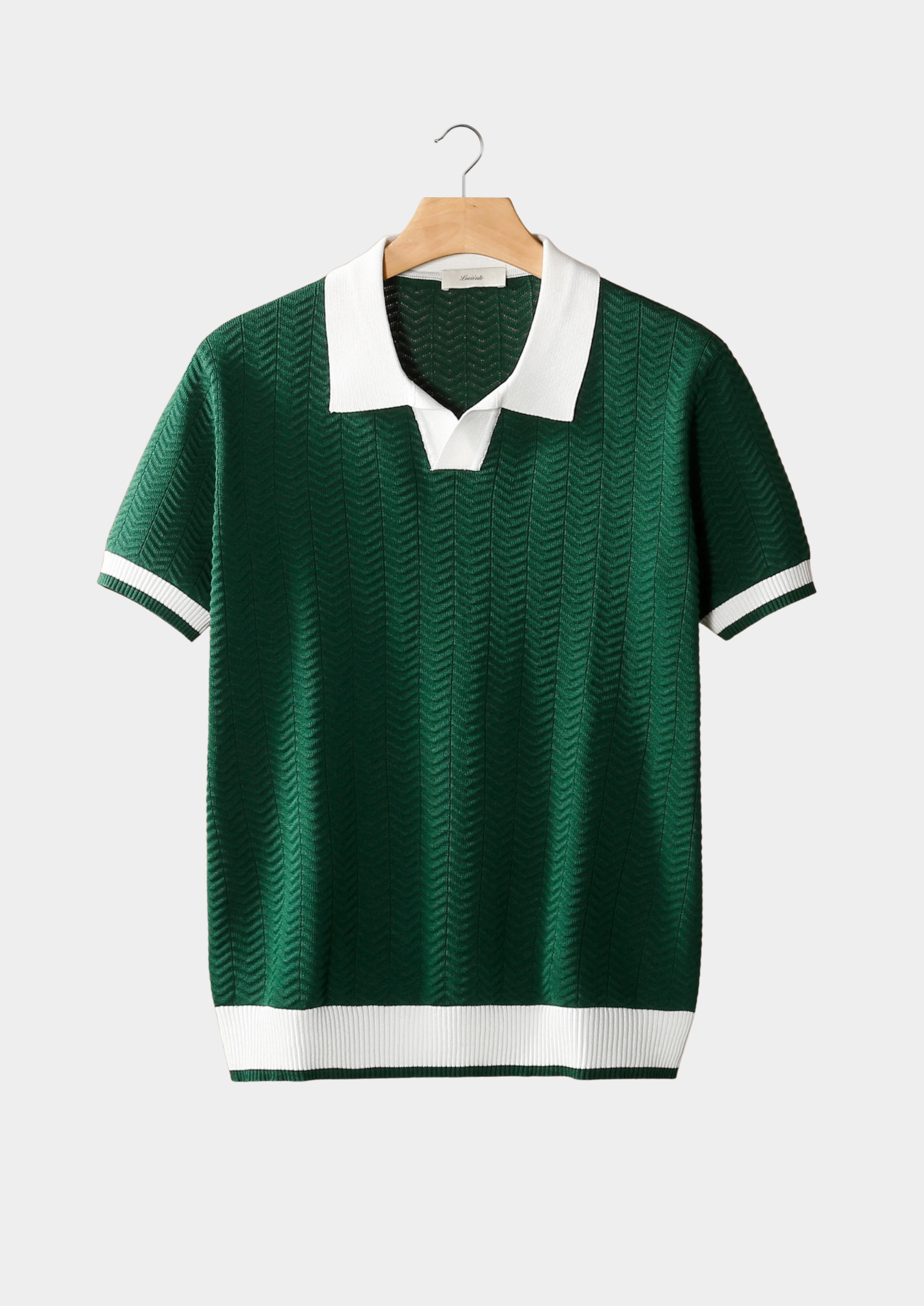 Contrast Textured Polo Shirt for Men - Casual Wear, Comfortable Fit