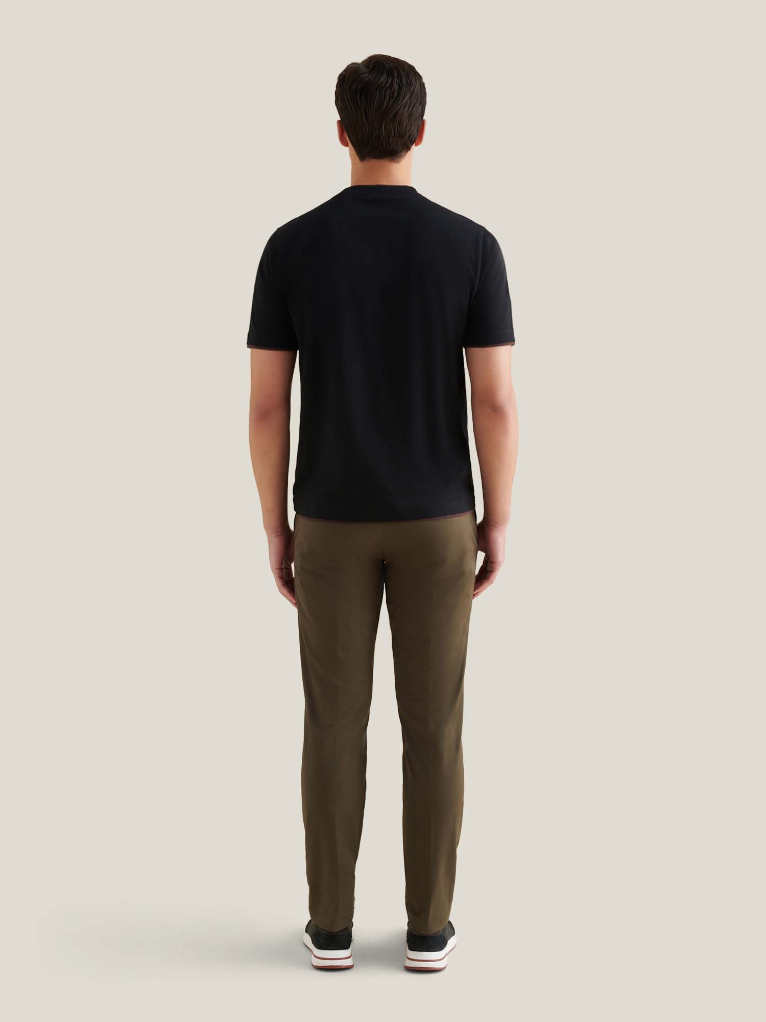 Double Layer Black T-Shirt - Soft Cotton Blend - Casual Wear - Unisex