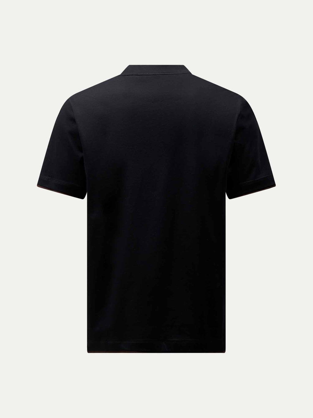 Double Layer Black T-Shirt - Soft Cotton Blend - Casual Wear - Unisex