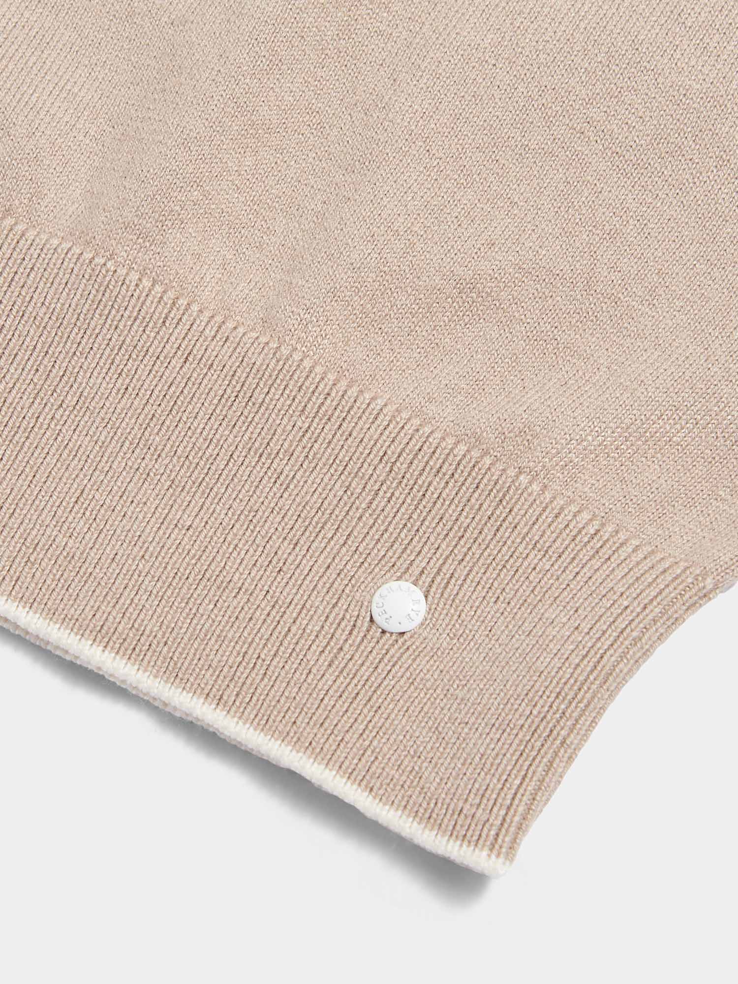 Jersey Knit Crew Sweater in Simply Taupe for Casual Wear