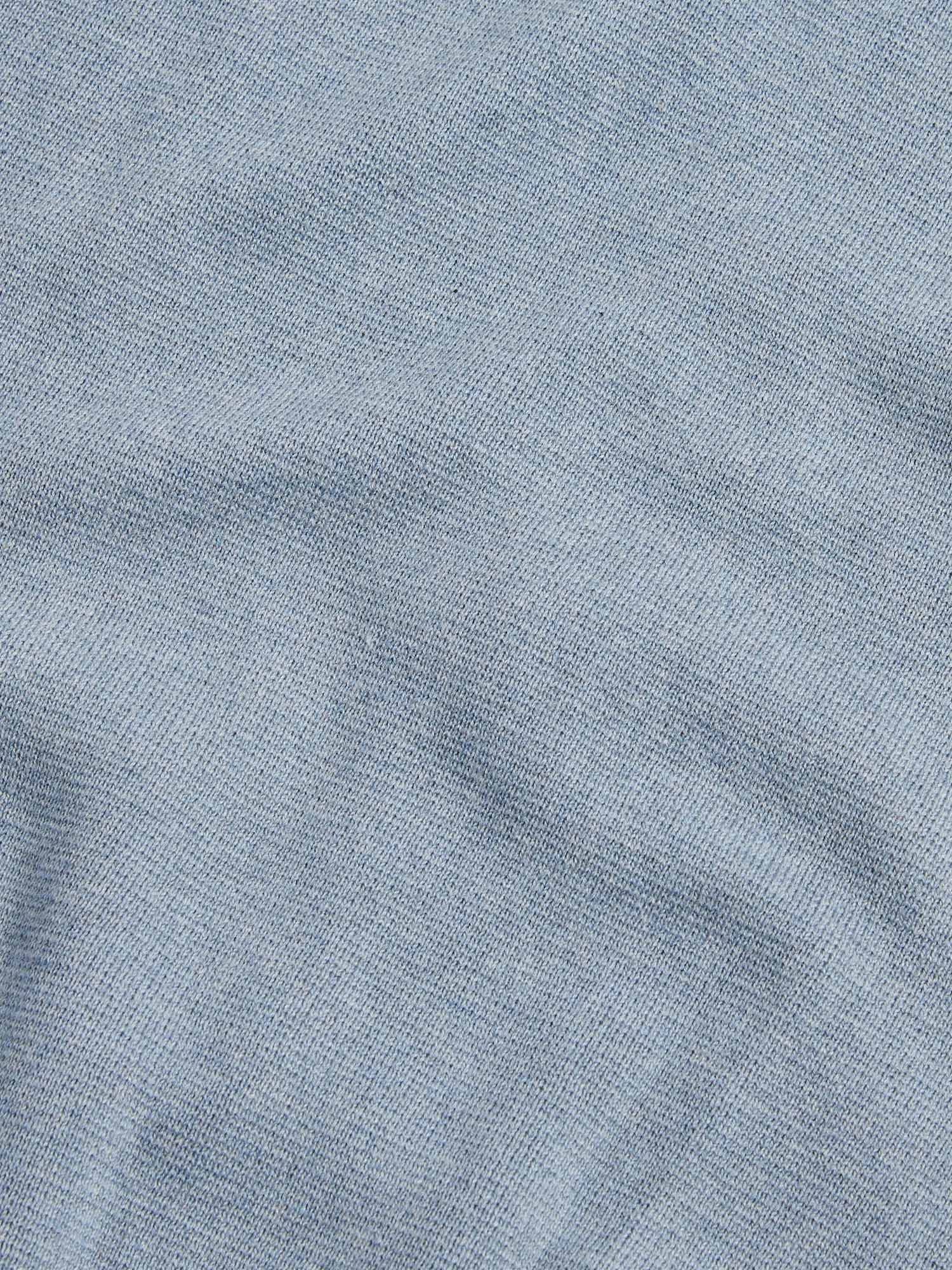 Knit Zip Hoodie Blue Blizzard - Comfortable Casual Wear for Everyday Use