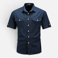 Lightweight Men's Short Sleeve Safari Shirt - Summer Outdoor Wear