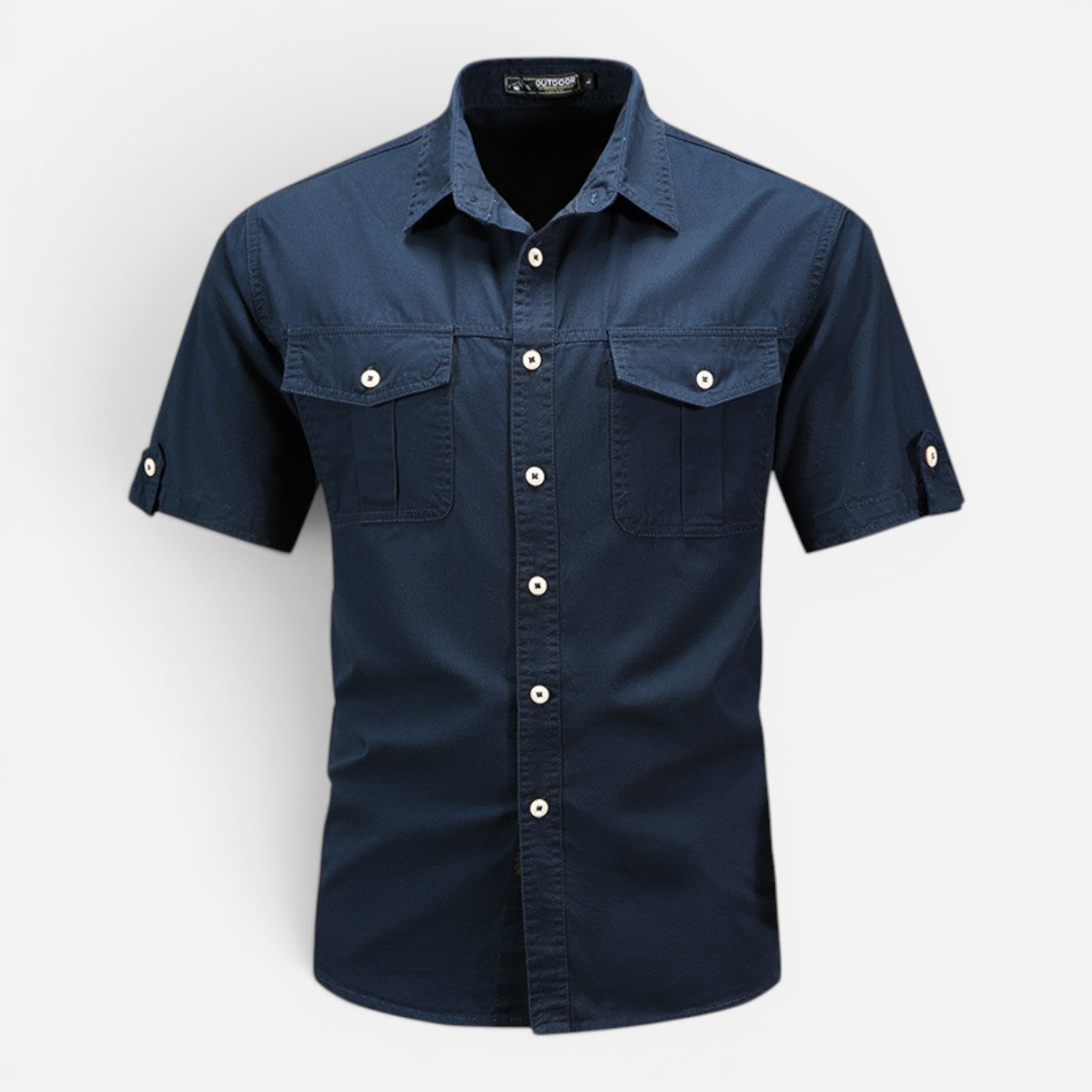 Lightweight Men's Short Sleeve Safari Shirt - Summer Outdoor Wear