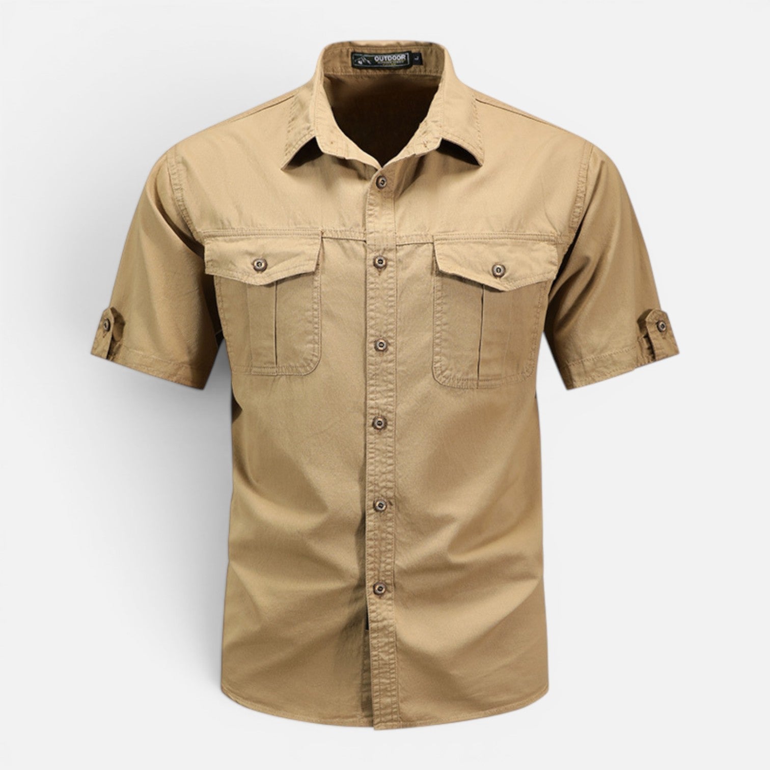 Lightweight Men's Short Sleeve Safari Shirt - Summer Outdoor Wear