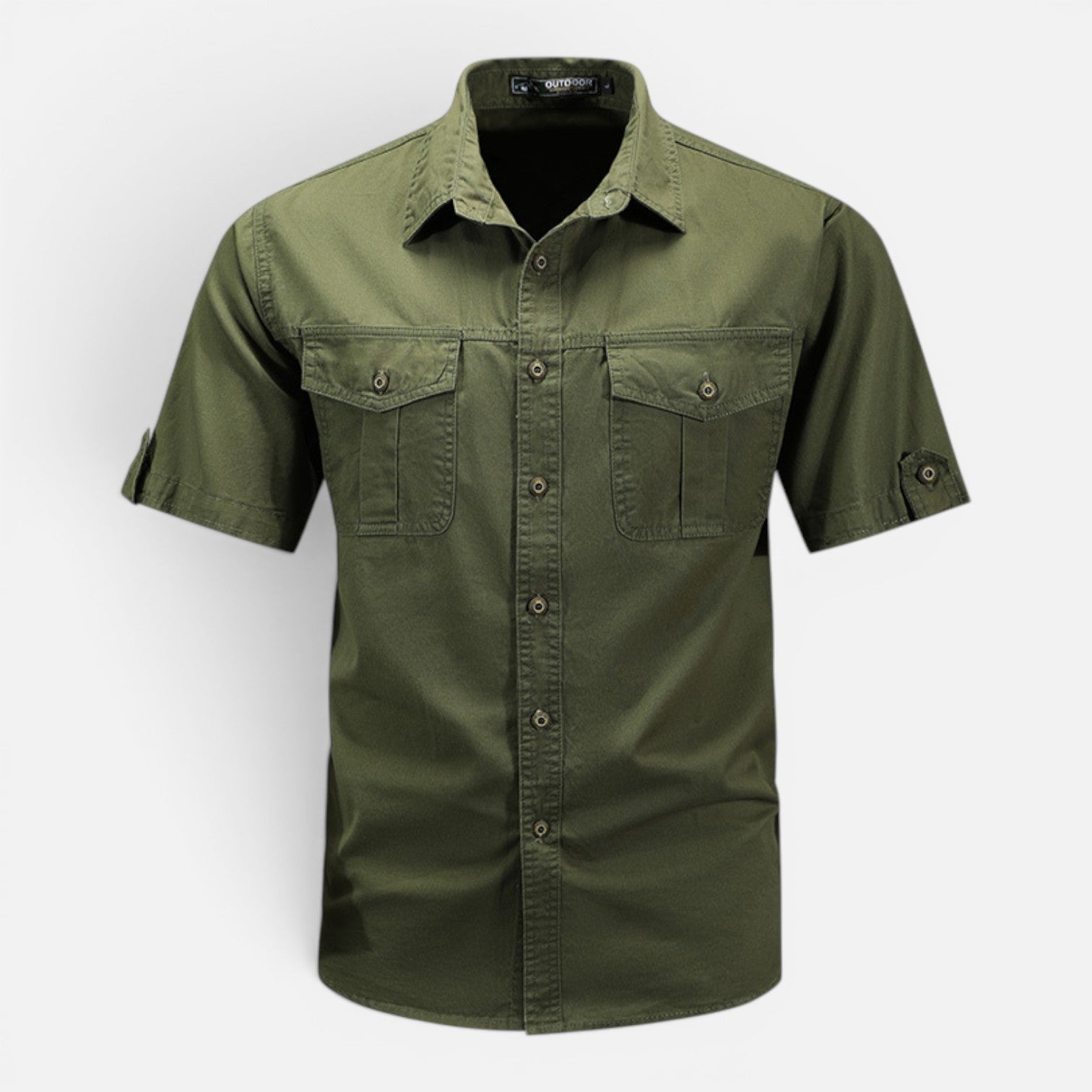 Lightweight Men's Short Sleeve Safari Shirt - Summer Outdoor Wear