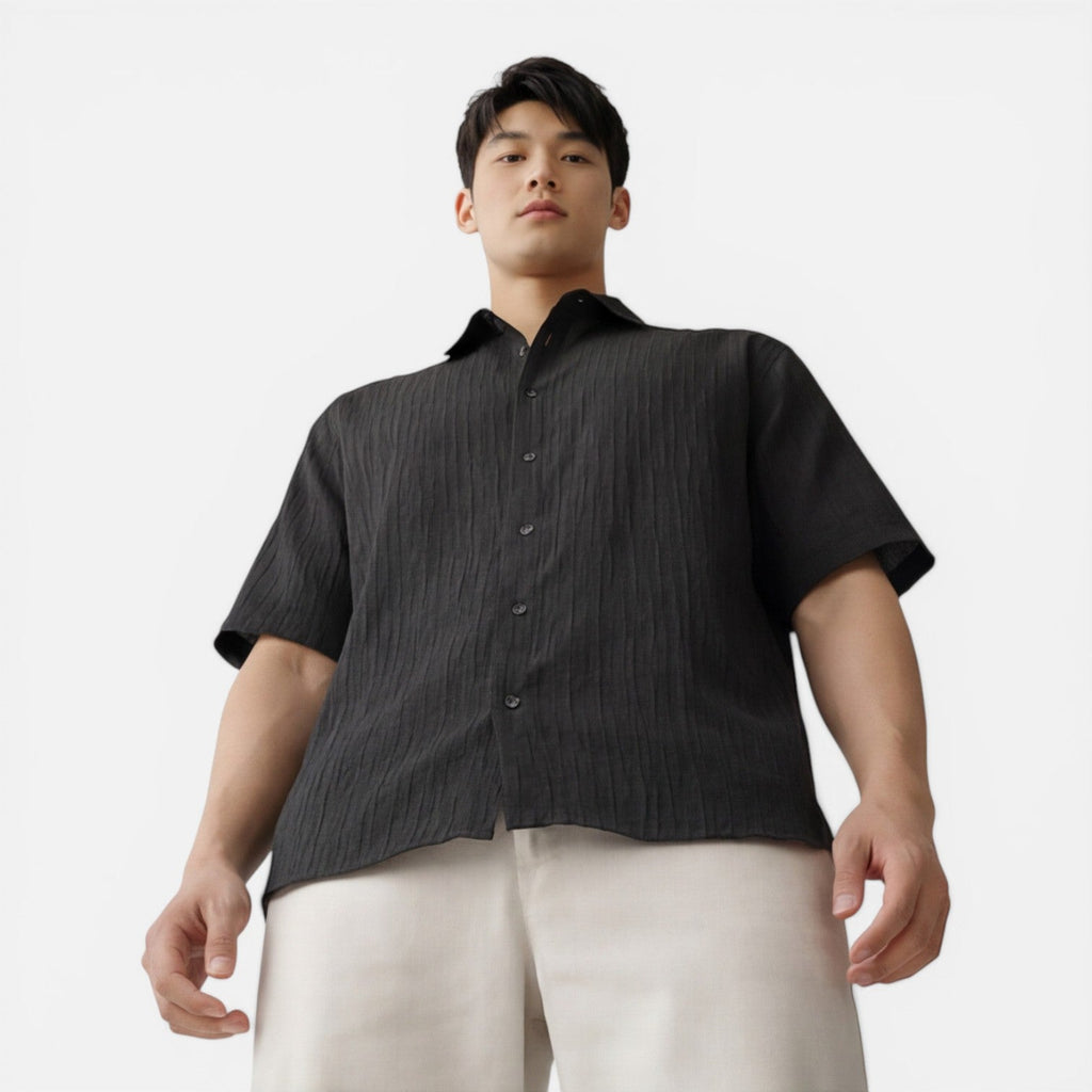 Lightweight Tencel Short Sleeve Shirt for Men | Summer Comfort Fit