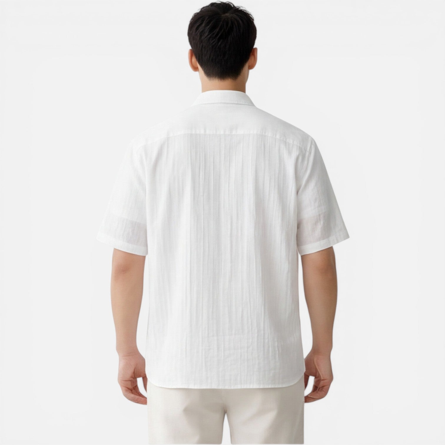 Lightweight Tencel Short Sleeve Shirt for Men | Summer Comfort Fit