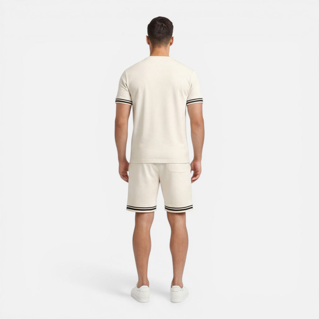 Men's Breathable Casual Shorts Set for Summer Comfort and Style