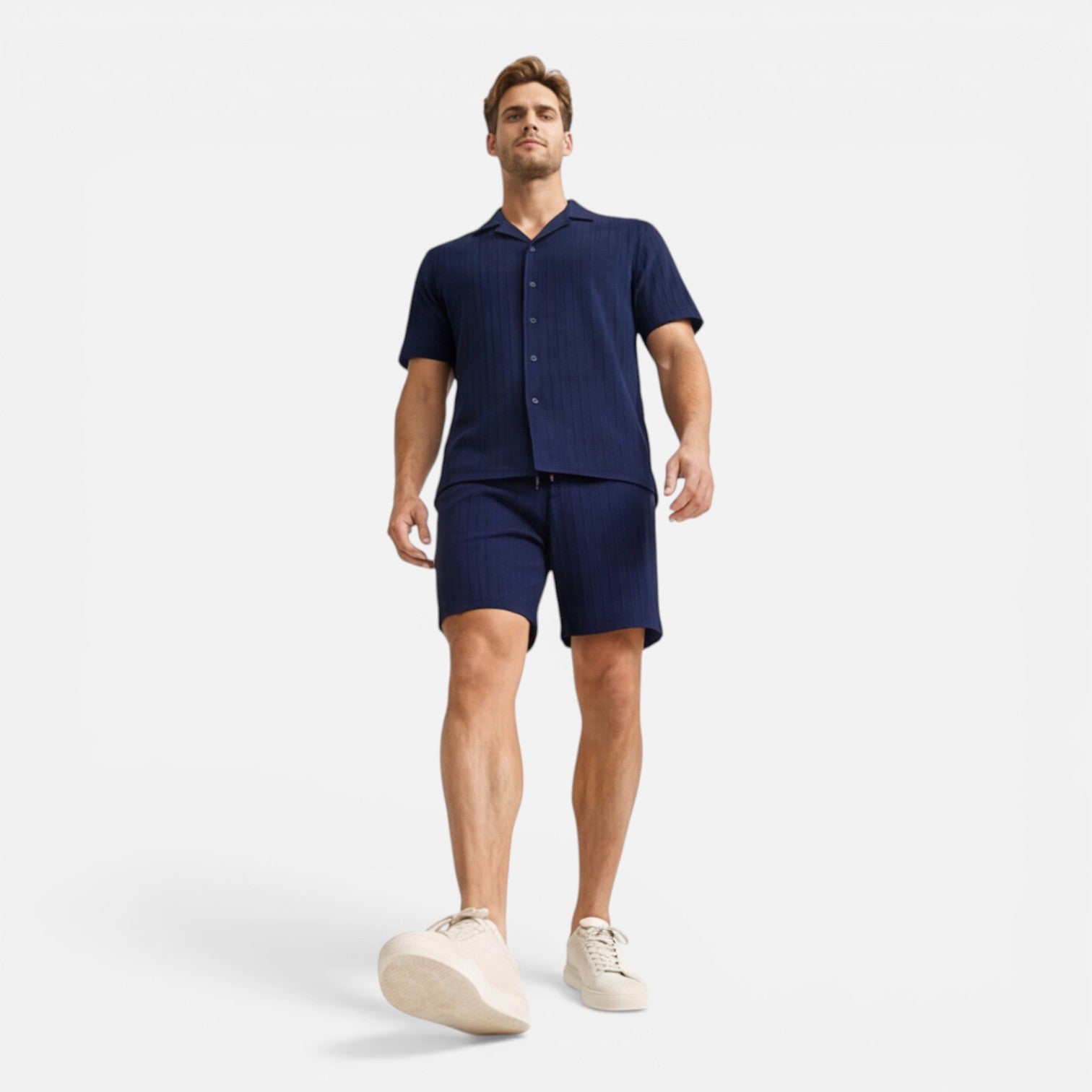 Men's Breathable Summer Shirt and Shorts Set | Casual Co-Ord Outfit