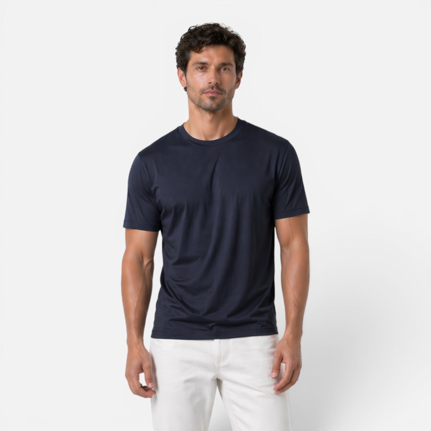 Men's Ice Silk Cooling T-Shirt | Lightweight & Soft Casual Tee
