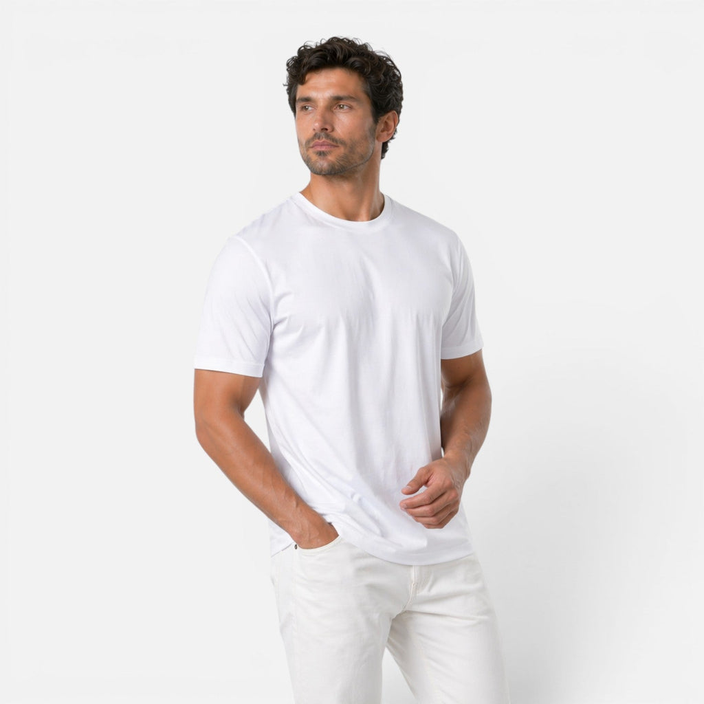 Men's Ice Silk Cooling T-Shirt | Lightweight & Soft Casual Tee