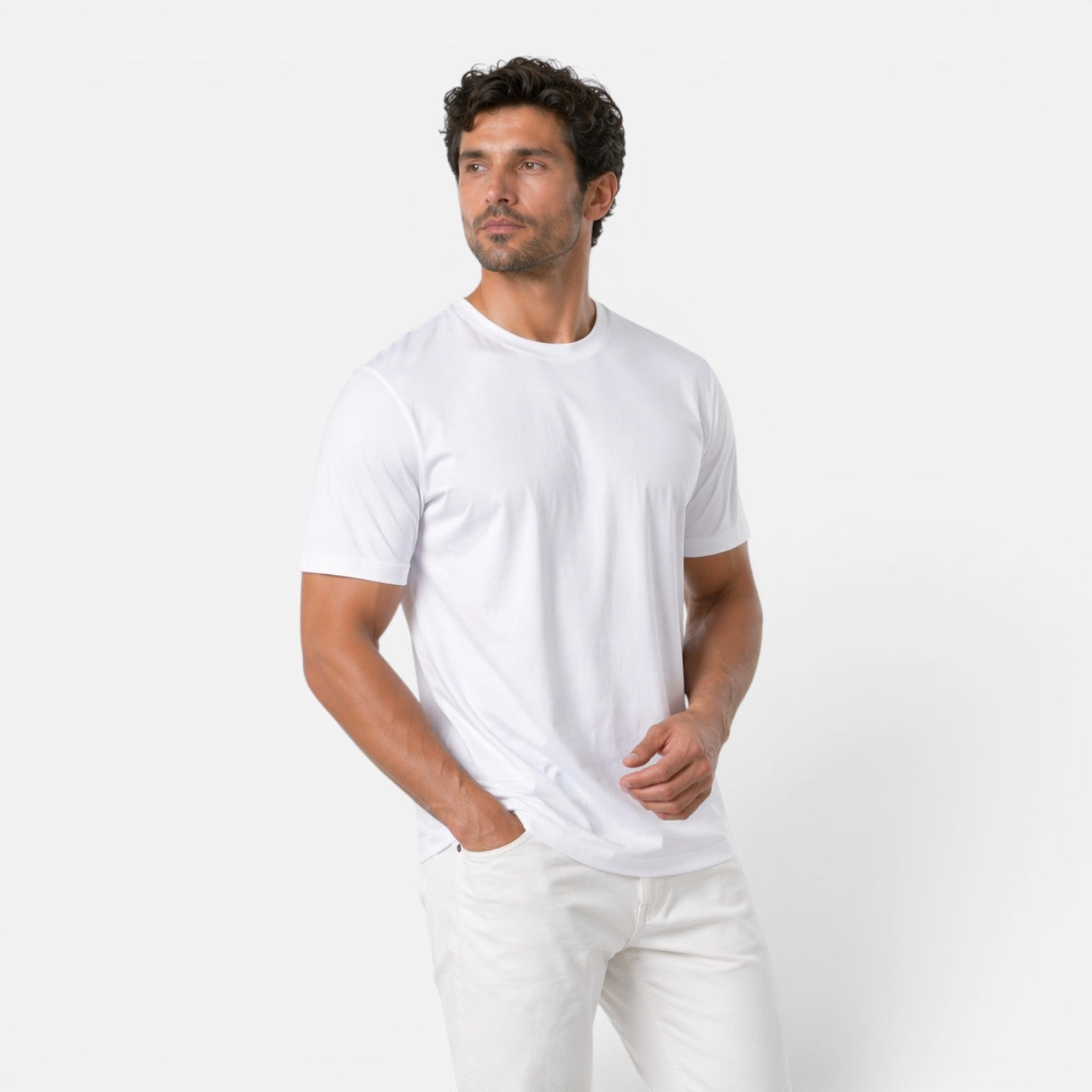 Men's Ice Silk Cooling T-Shirt | Lightweight & Soft Casual Tee