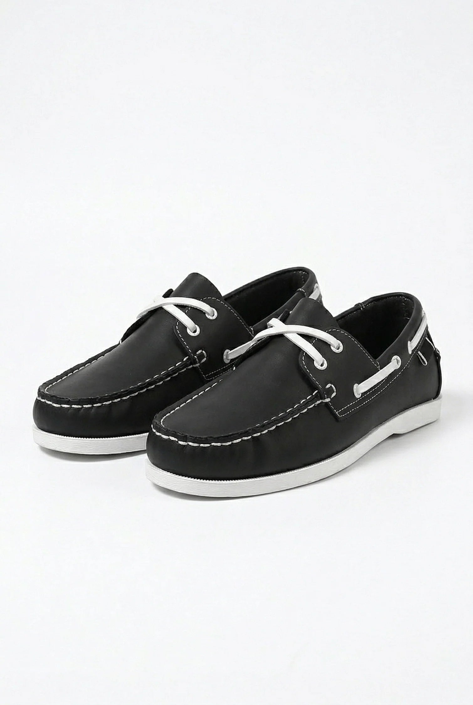 Men's Leather Boat Shoes - Casual Spring Style for Everyday Wear