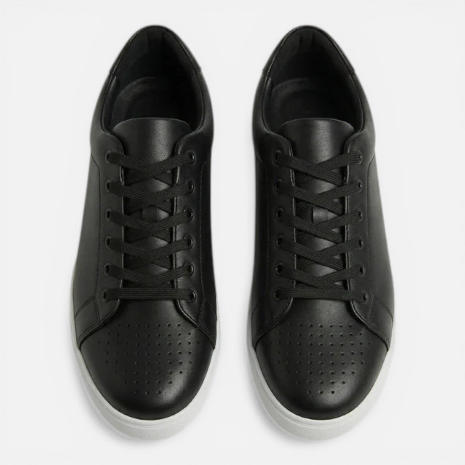 Men's Leather Low Top Sneakers | Classic Comfort Casual Shoes