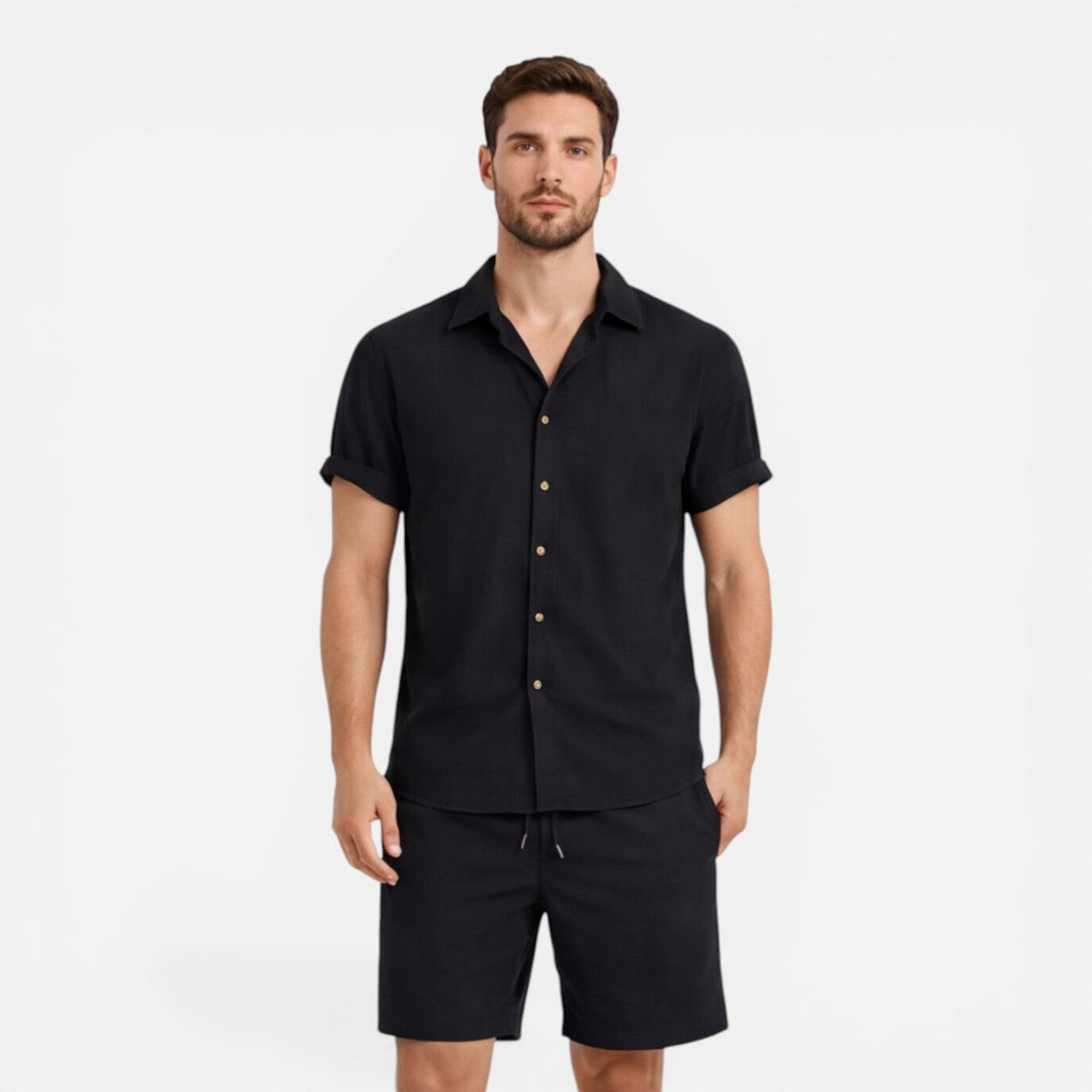 Men's Lightweight Summer Shirt and Shorts Set - Casual Co-Ord Outfit