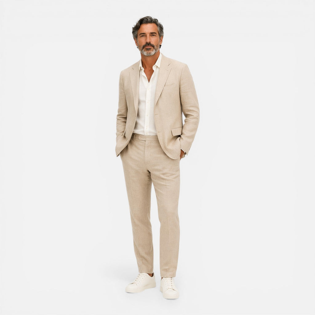 Men's Lightweight Summer Wedding Suit | 2-Piece Set for Formal Events