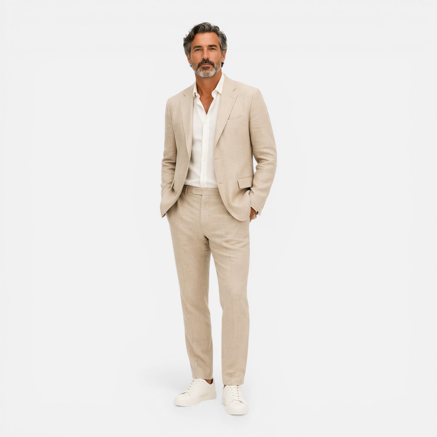 Men's Lightweight Summer Wedding Suit | 2-Piece Set for Formal Events