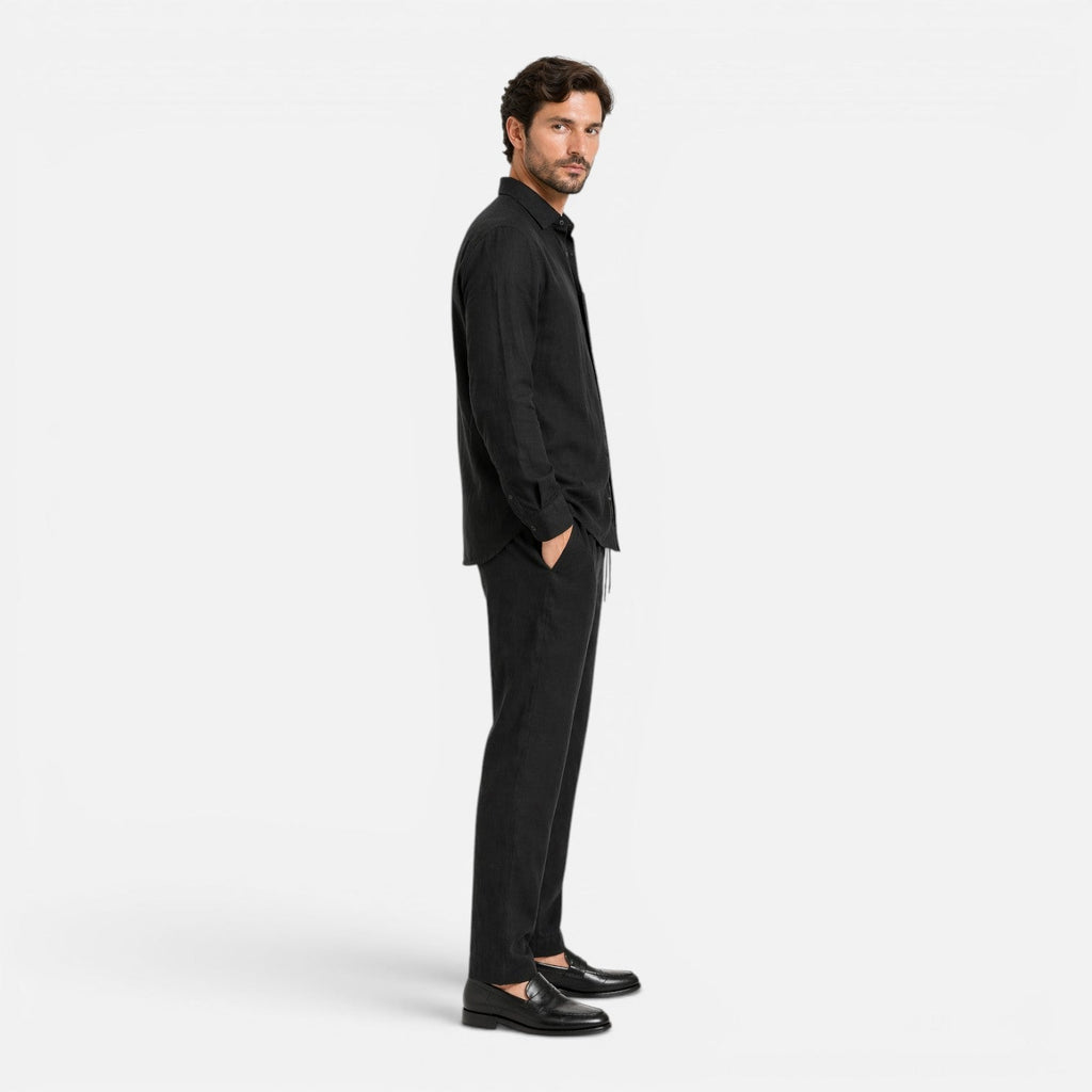 Men's Linen Summer Outfit | Lightweight Breathable Two-Piece Set