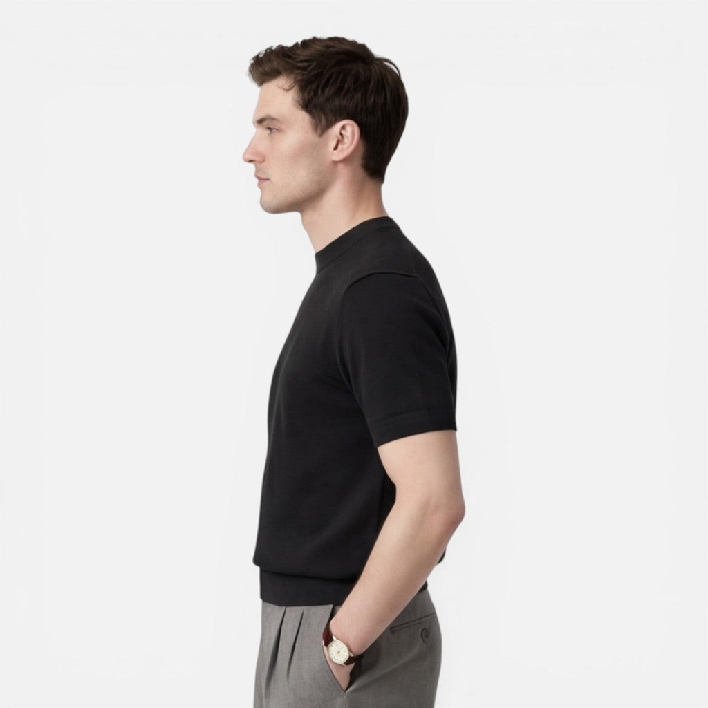 Men's Slim Fit Knit T-Shirt | Breathable Cotton | Summer Casual Wear