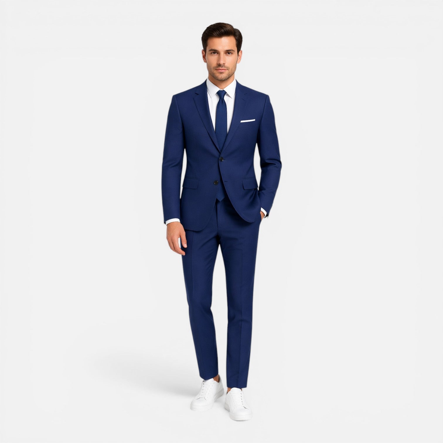 Men's Slim Fit Linen Suit for Wedding Guests - Formal Attire