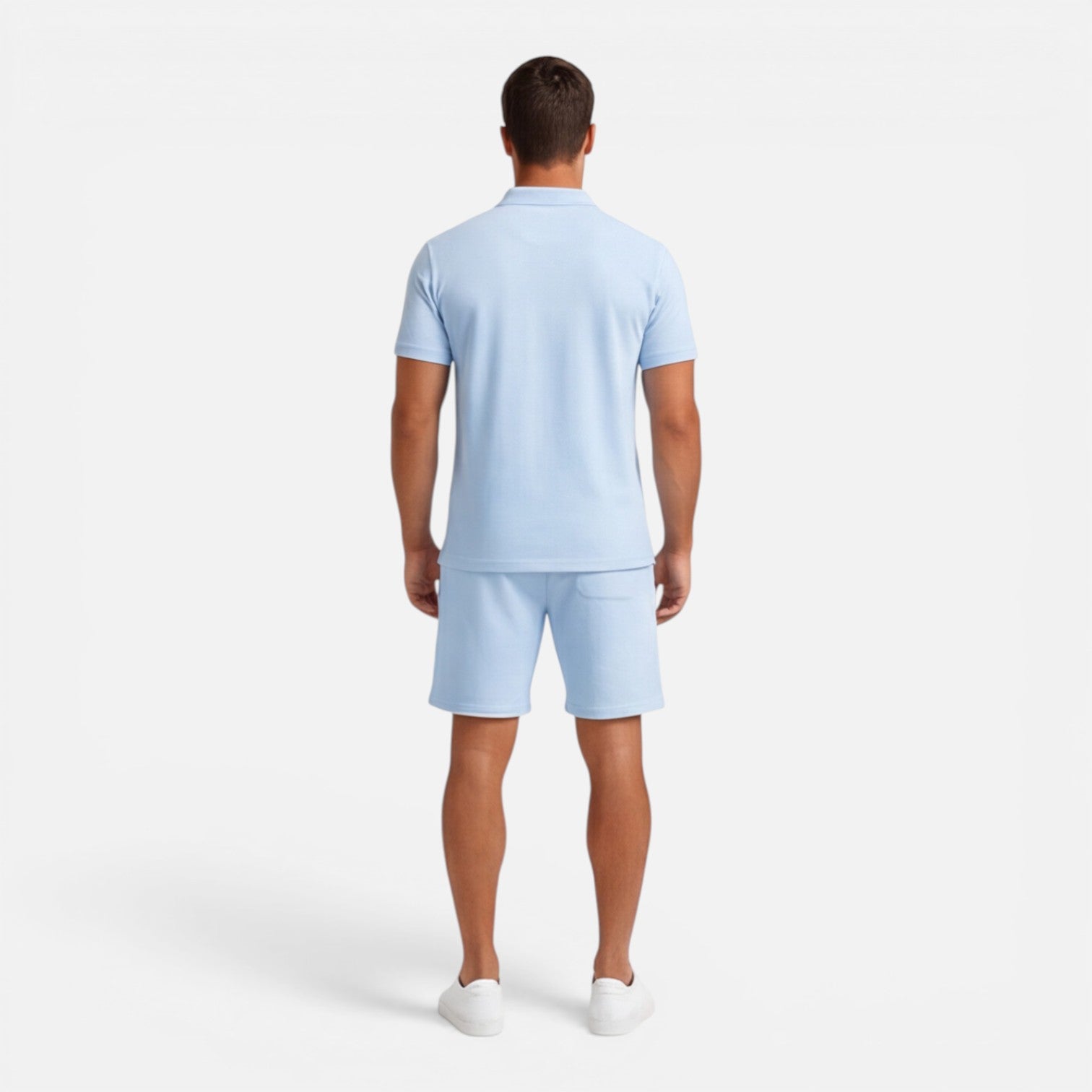 Men’s Slim Fit Polo Shirt and Shorts Set | Casual Summer Outfit