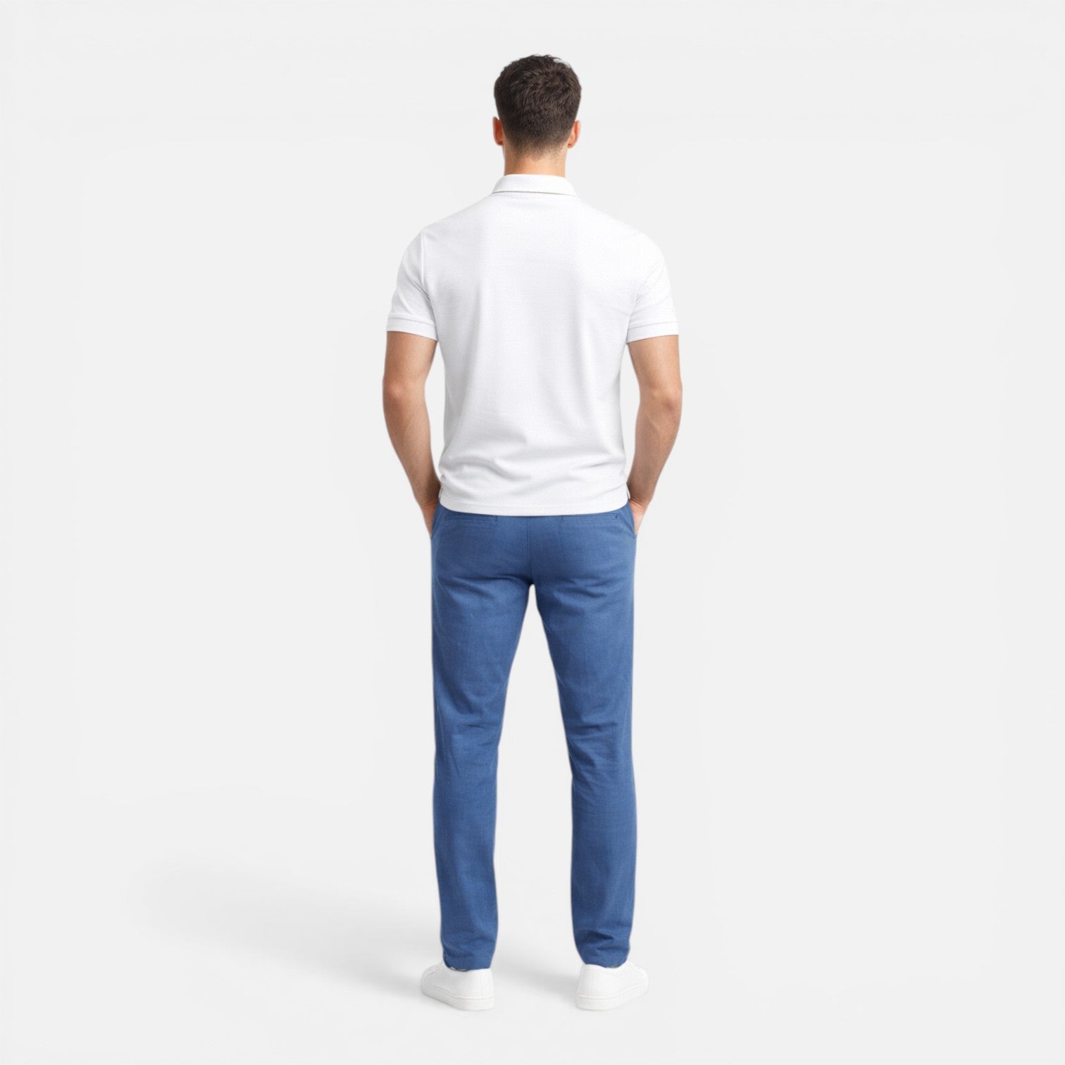 Men's Slim Fit Zip Polo Shirt | Smart Casual Style for Everyday Wear