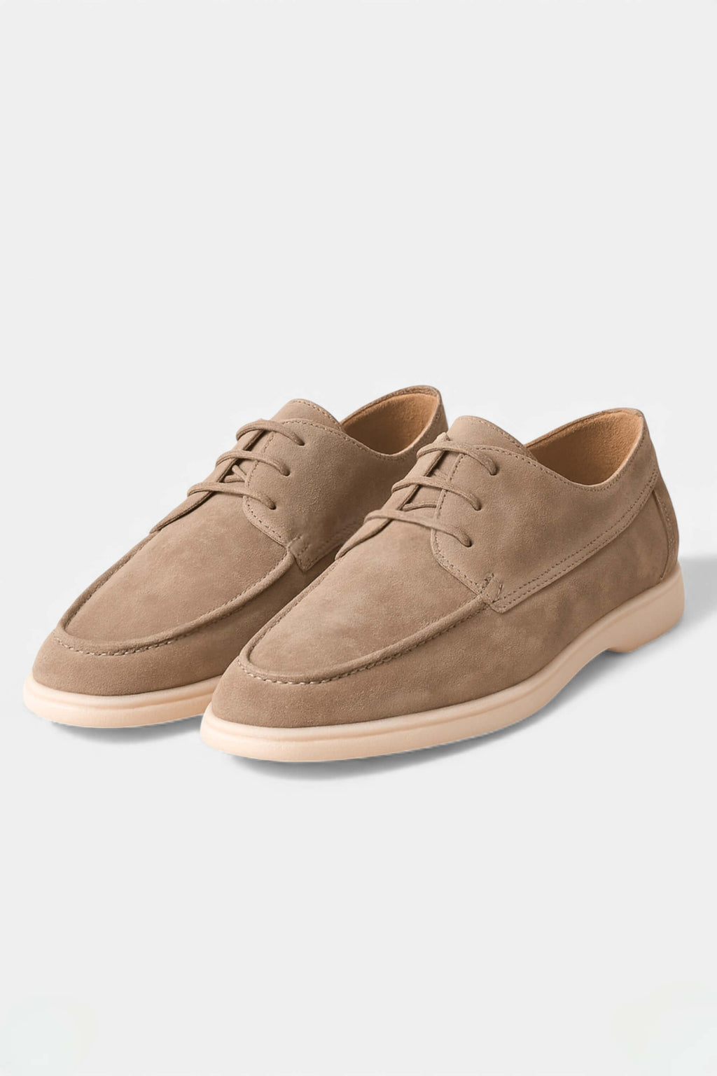 Men's Suede-Look Casual Boat Loafers - Comfortable Slip-On Footwear