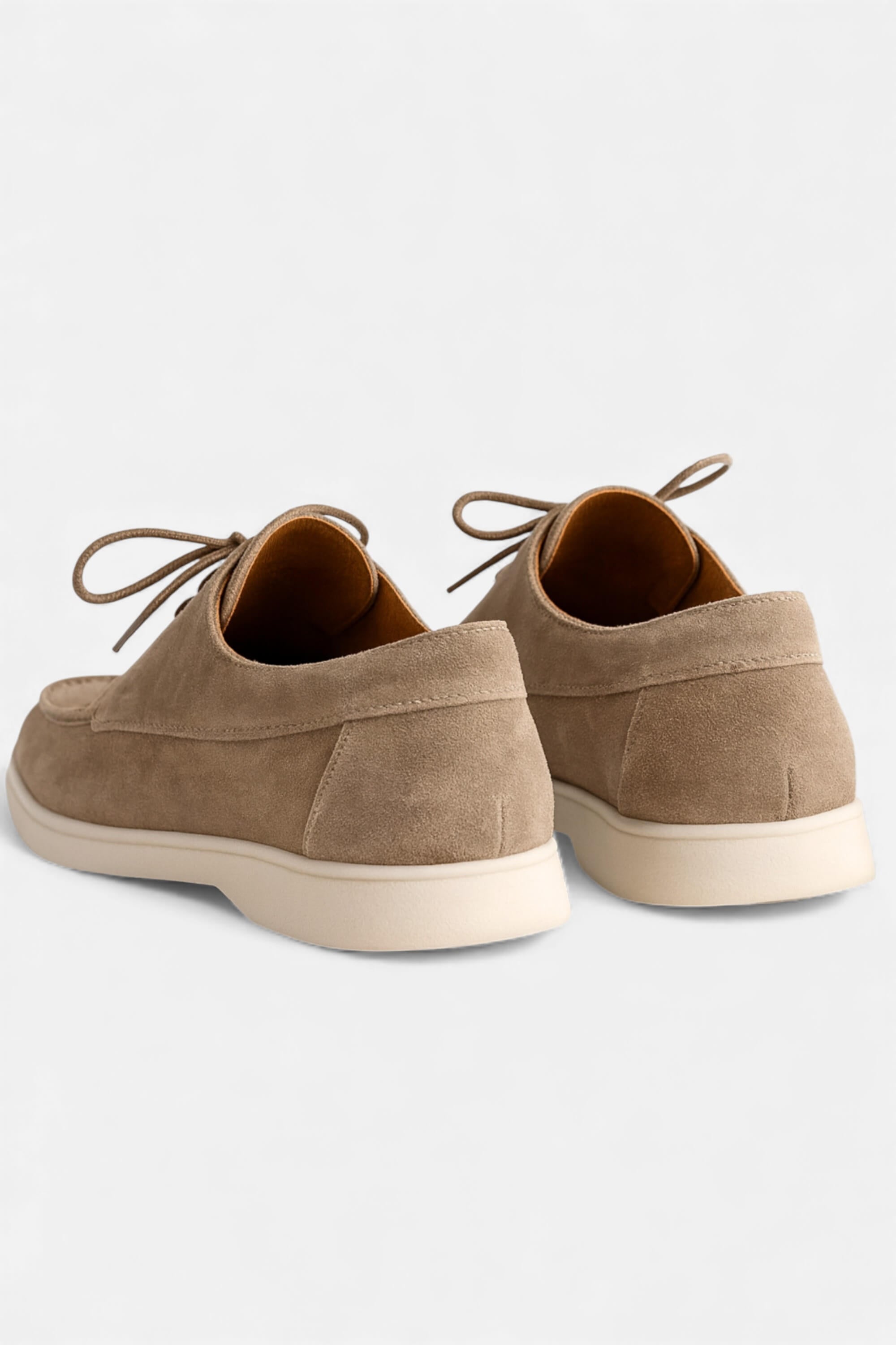 Men's Suede-Look Casual Boat Loafers - Comfortable Slip-On Footwear