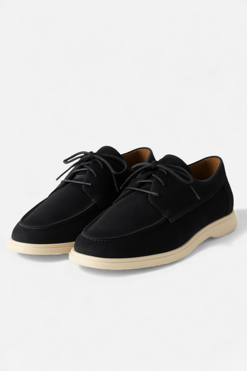 Men's Suede-Look Casual Boat Loafers - Comfortable Slip-On Footwear