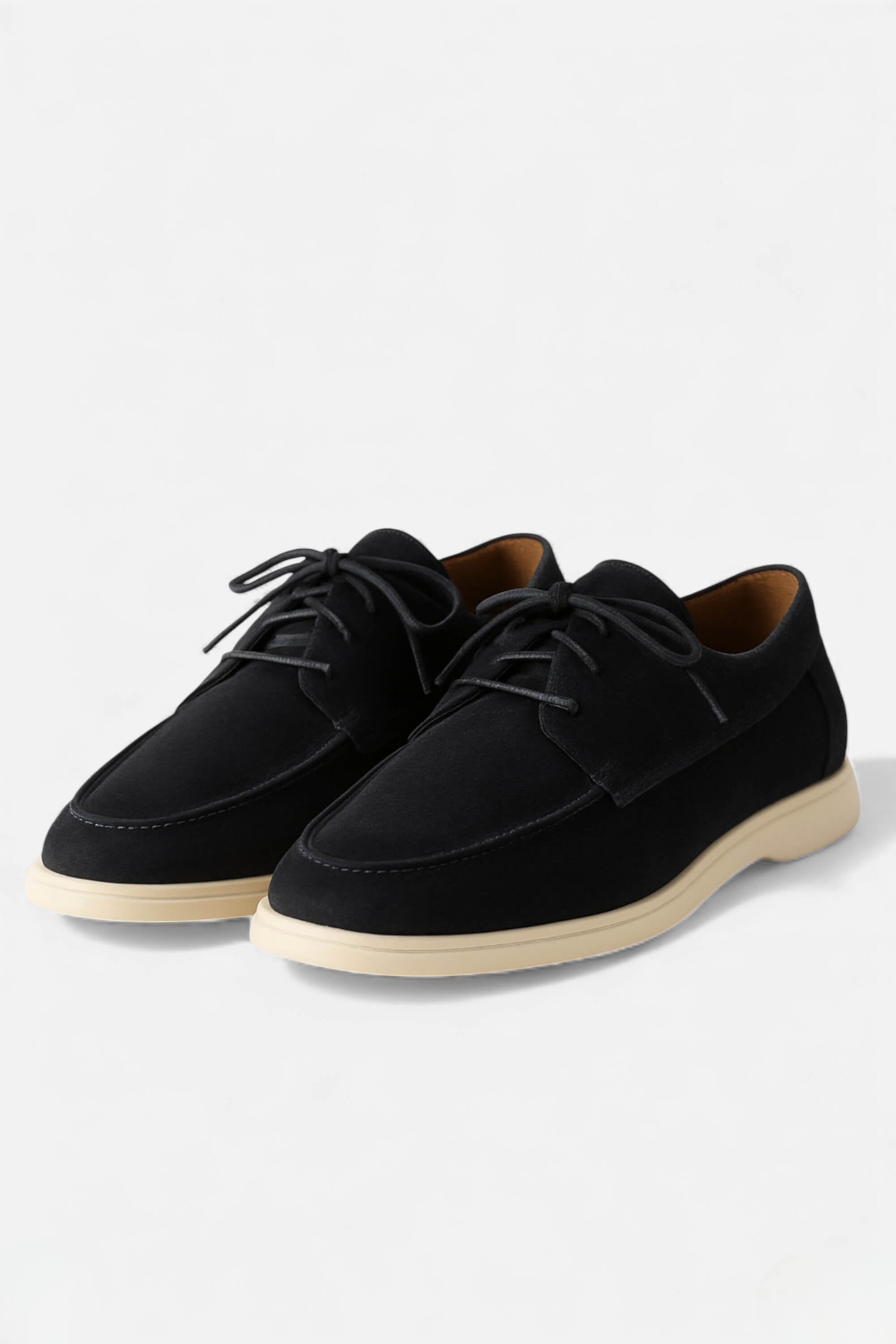 Men's Suede-Look Casual Boat Loafers - Comfortable Slip-On Footwear