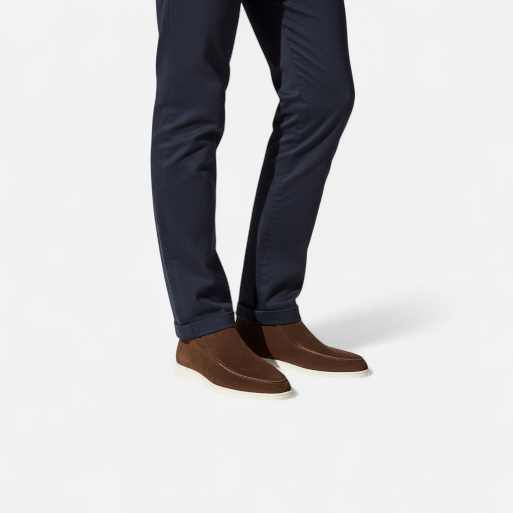 Men's Suede Slip-On Loafers for Smart Casual Wear and Everyday Comfort