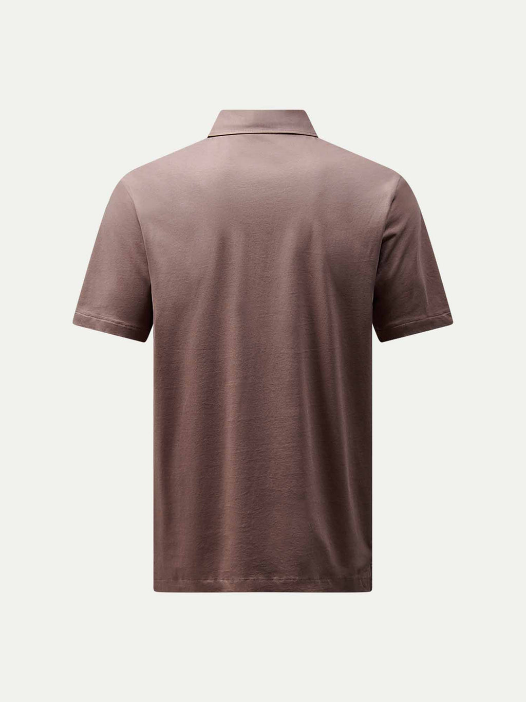 Mercerised Cotton Polo Shirt in Iron - Casual Wear for Men