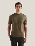 Mercerised Cotton T-Shirt for Men in Sea Turtle Color - Casual Wear