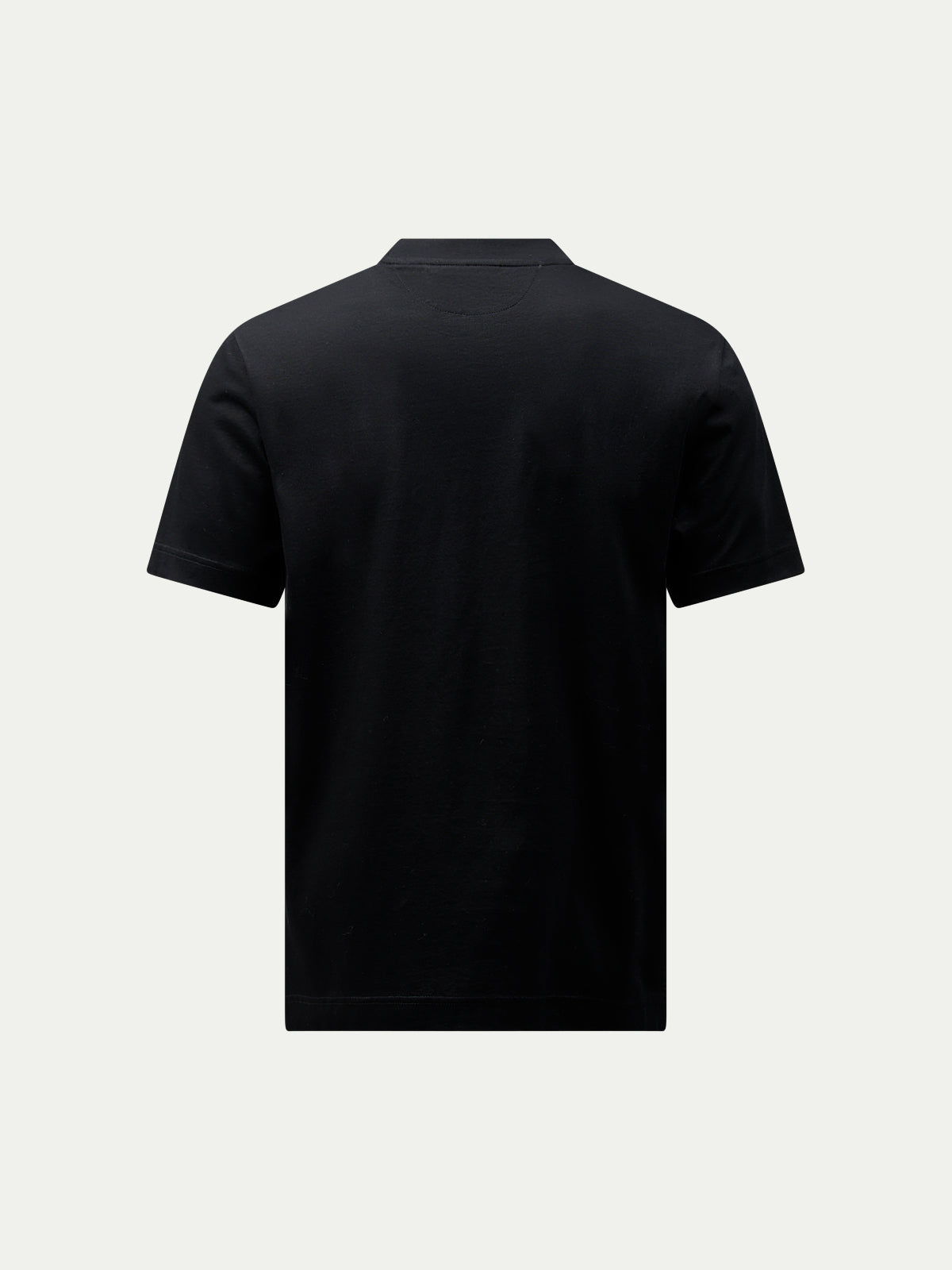 Mercerised Cotton T-Shirt in Black for Casual Wear and Everyday Comfort