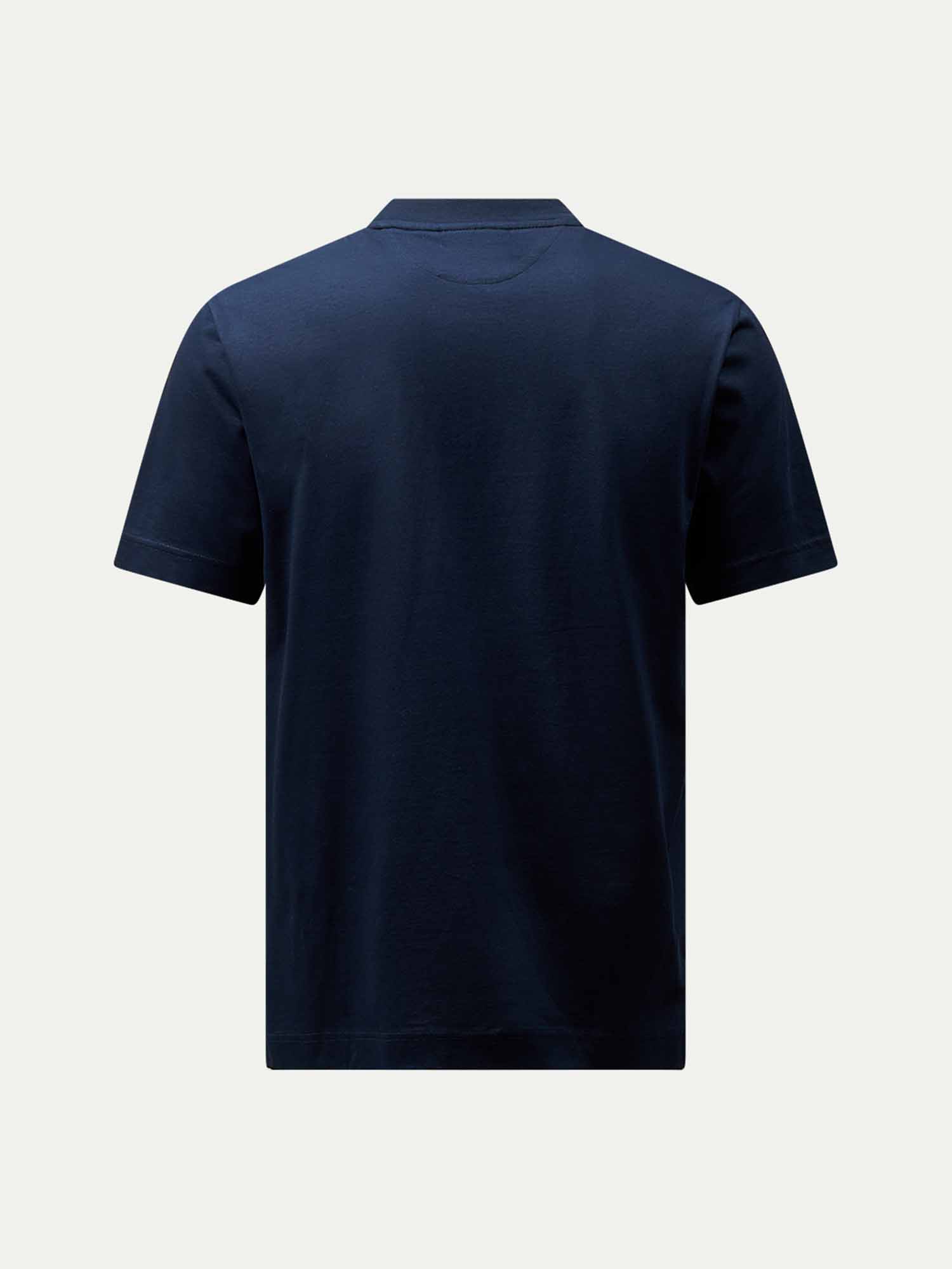 Mercerised Cotton T-Shirt in Dark Sapphire Navy - Casual Wear for Men
