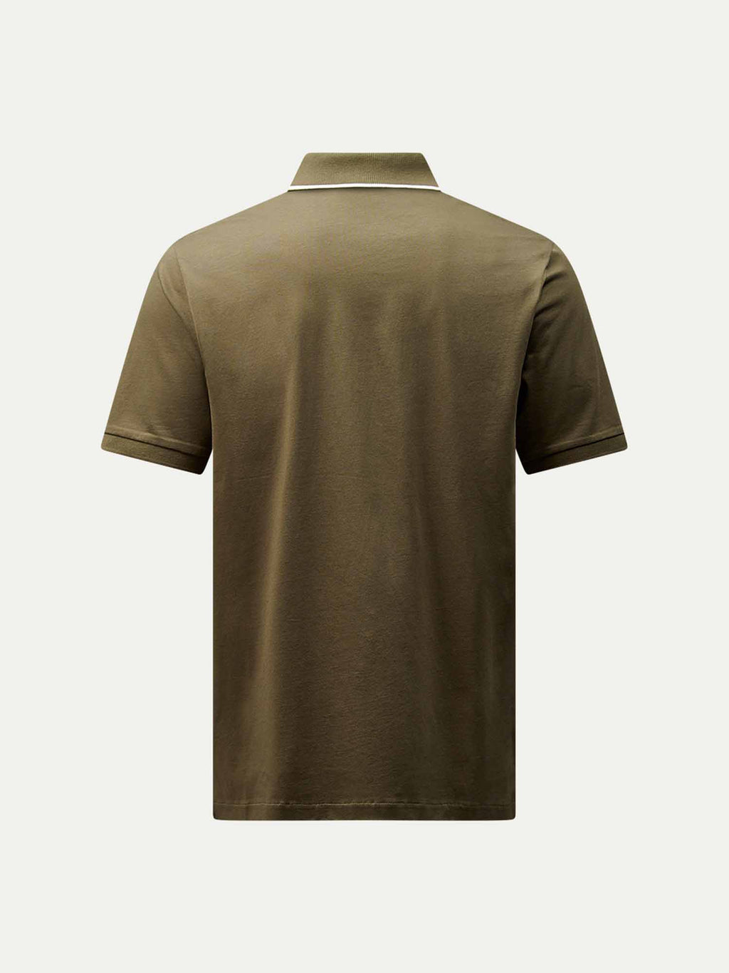 Mercerised Polo Shirt in Sea Turtle Color with Tipped Design for Casual Wear