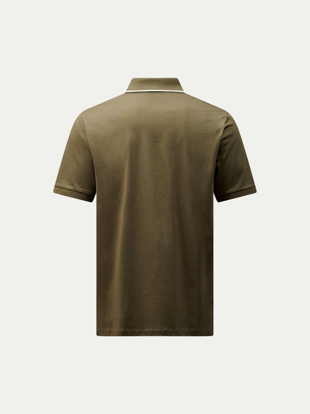 Mercerised Polo Shirt in Sea Turtle Color with Tipped Design for Casual Wear