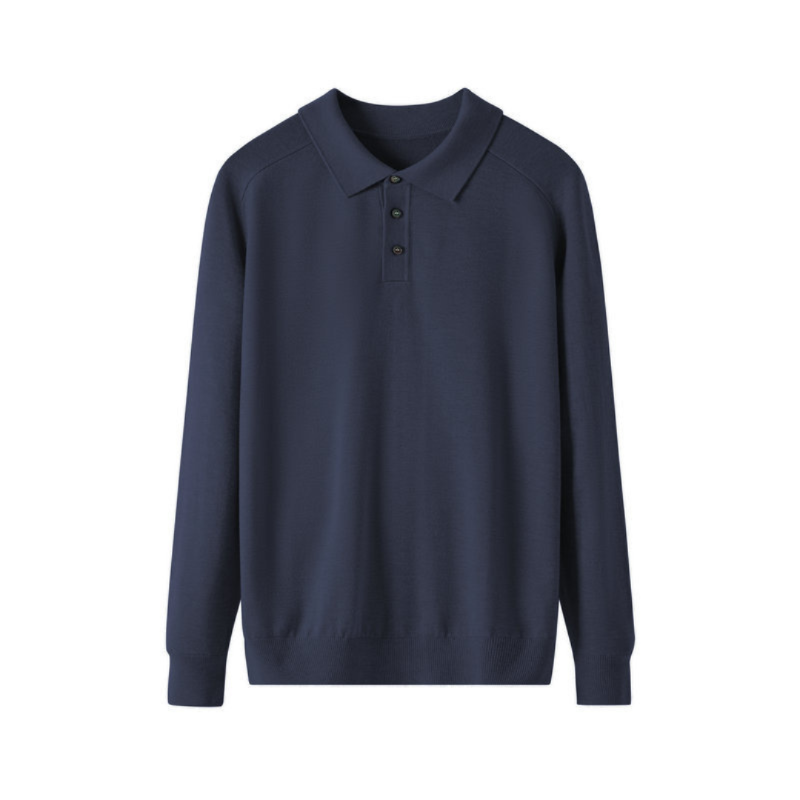 Premium Wool Polo Shirt for Men - Classic Fit, Comfortable Everyday Wear