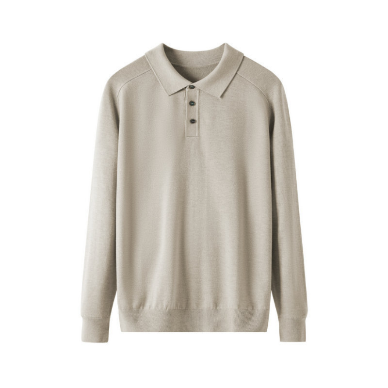Premium Wool Polo Shirt for Men - Classic Fit, Comfortable Everyday Wear