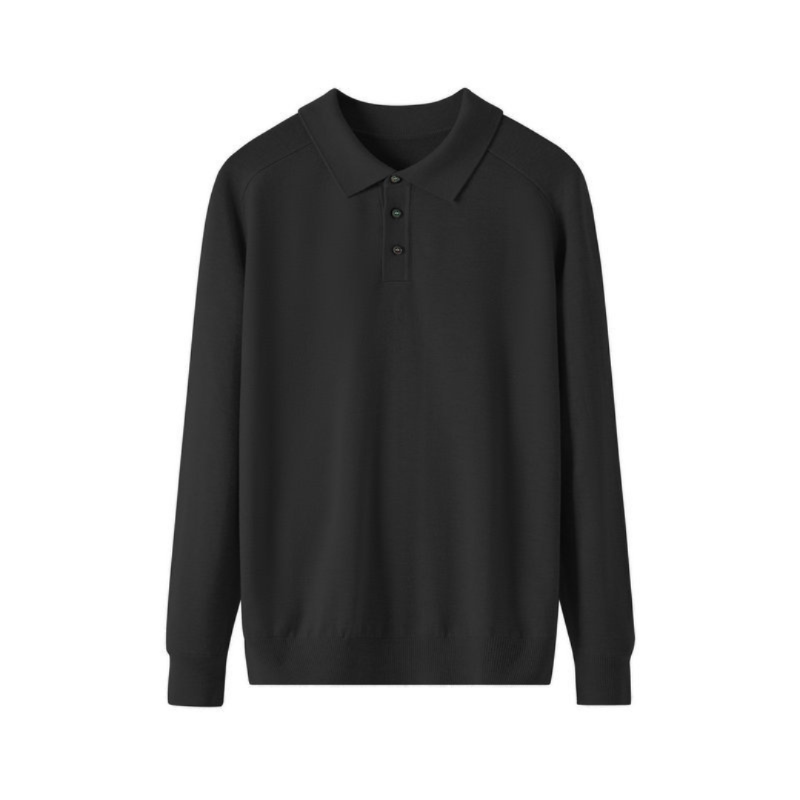 Premium Wool Polo Shirt for Men - Classic Fit, Comfortable Everyday Wear