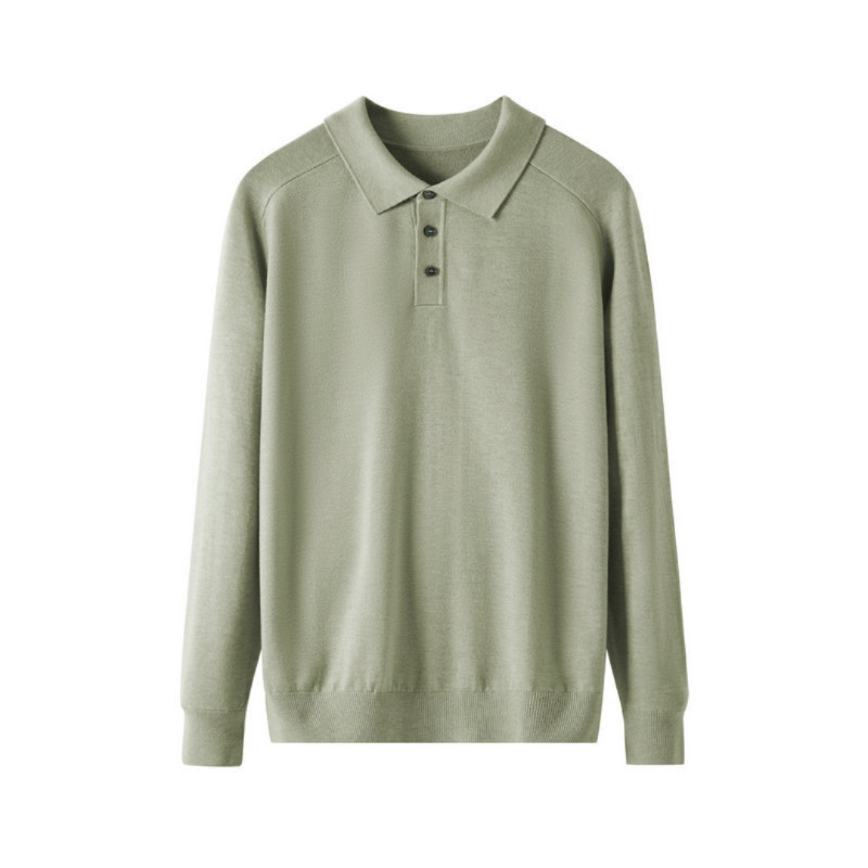 Premium Wool Polo Shirt for Men - Classic Fit, Comfortable Everyday Wear