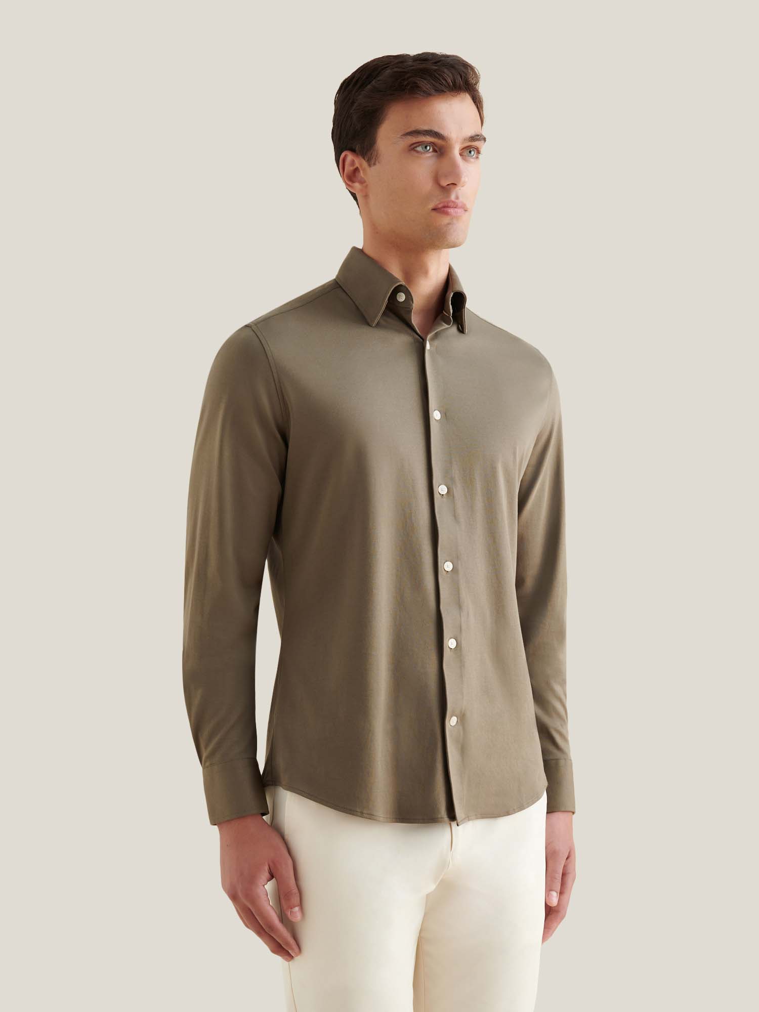 Sea Turtle Jersey Hidden-Button Shirt for Casual Wear